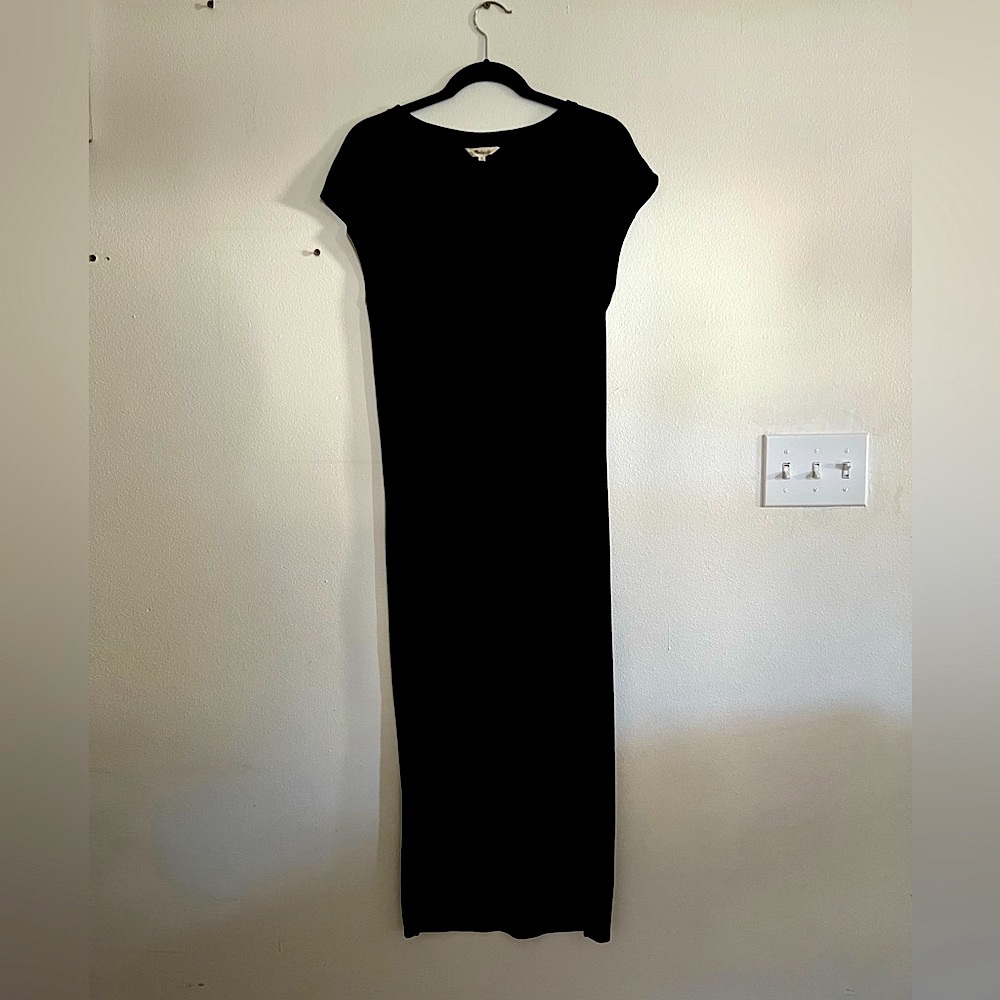 Madewell Muscle Maxi Dress - Black Jersey